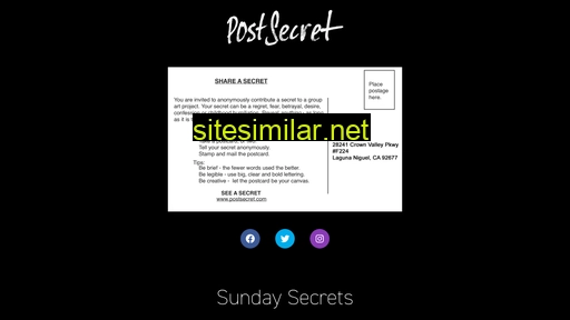 Postsecret similar sites