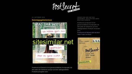 postsecretdeutsch.blogspot.com alternative sites