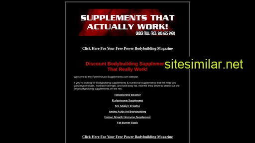 Powerhouse-supplements similar sites
