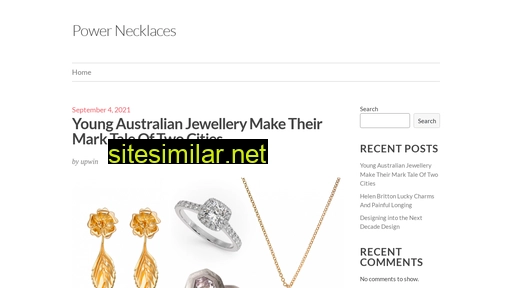Power-necklaces similar sites