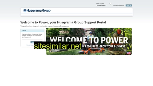 power.husqvarnagroup.com alternative sites