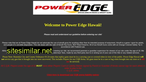 poweredgehawaii.com alternative sites