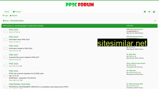Ppscforum similar sites