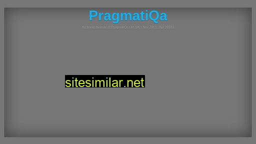 pragmatiqa.com alternative sites