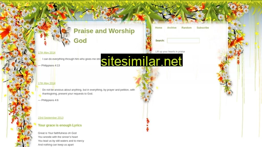 Praiseandworshipgod similar sites