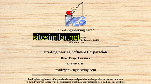 pre-engineering.com alternative sites