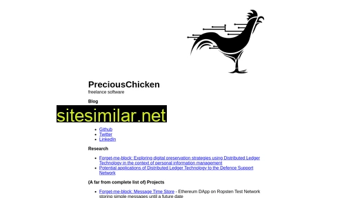 preciouschicken.com alternative sites