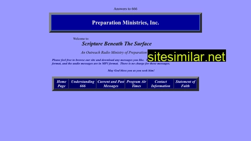 preparationministries.com alternative sites