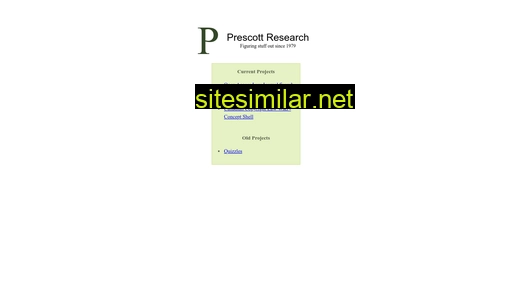 Prescottresearch similar sites