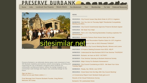 preserveburbank.com alternative sites