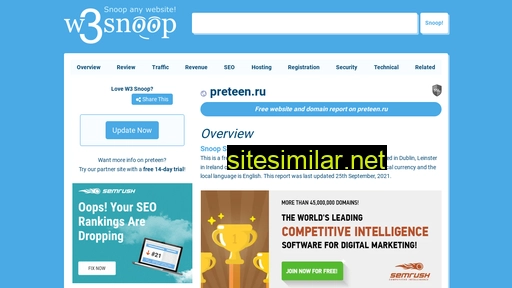 preteen.ru.w3snoop.com alternative sites