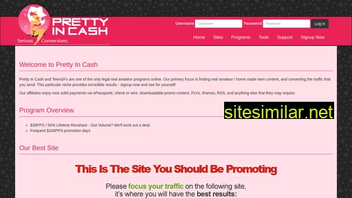 prettyincash.com alternative sites