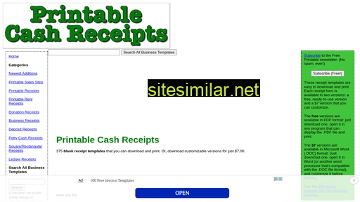 printablecashreceipts.com alternative sites