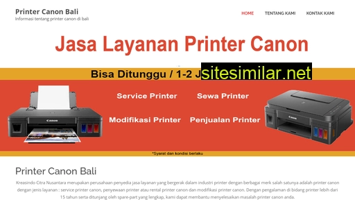 printercanonbali.com alternative sites