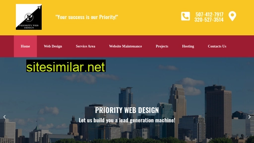 prioritywebdesignmn.com alternative sites