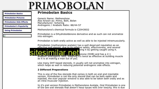 Primobolansteroids similar sites