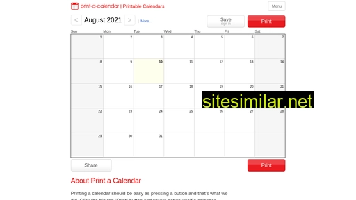 print-a-calendar.com alternative sites