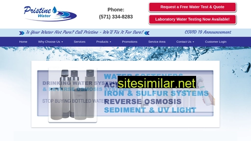 pristinewater-treatment.com alternative sites
