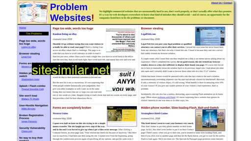 Problemwebsites similar sites
