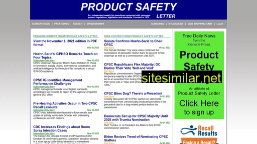 Productsafetyletter similar sites
