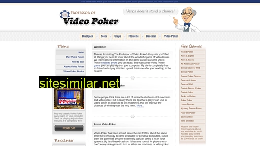 professorofvideopoker.com alternative sites