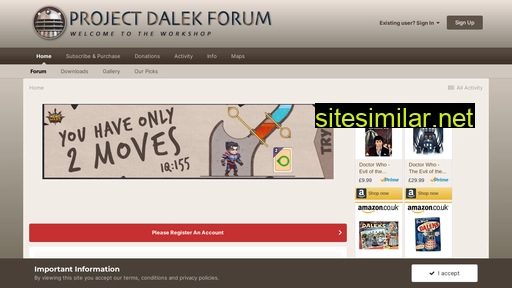 projectdalek.com alternative sites