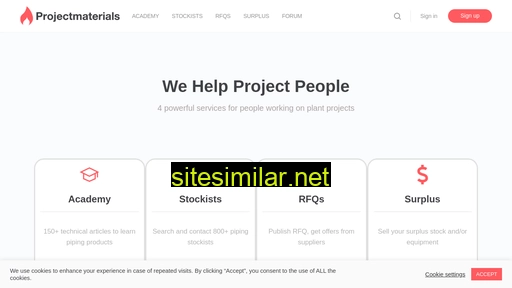 projectmaterials.com alternative sites