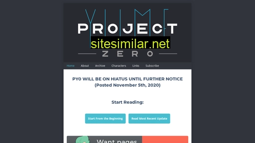 projectyumezero.com alternative sites