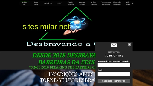 projetodesbravandoaciencia.com alternative sites