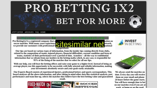 pro-betting1x2.com alternative sites