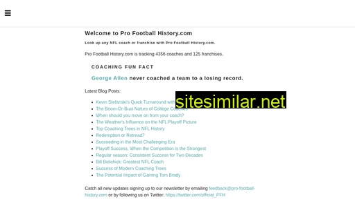 Pro-football-history similar sites