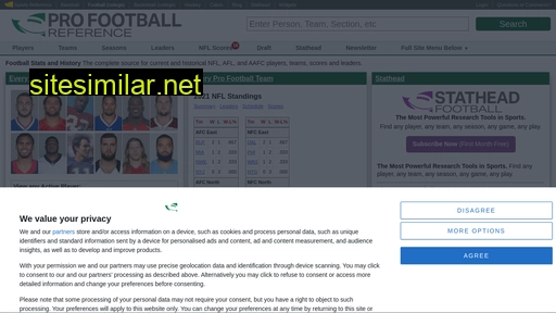 pro-football-reference.com alternative sites