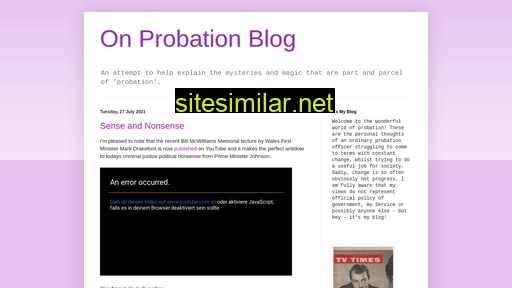 Probationmatters similar sites