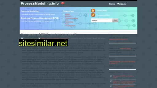 Process-modeling similar sites