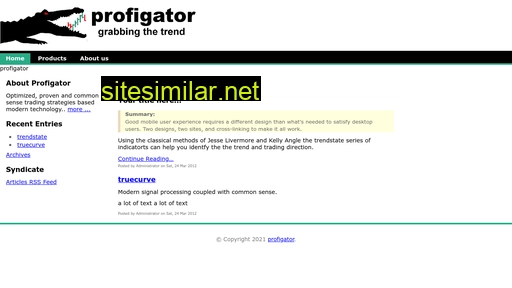 Profigator similar sites