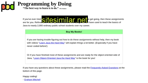 programmingbydoing.com alternative sites