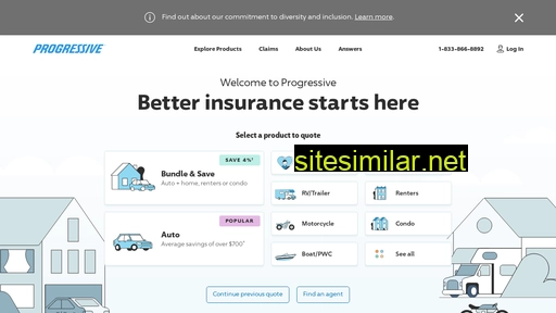 progressive.com alternative sites