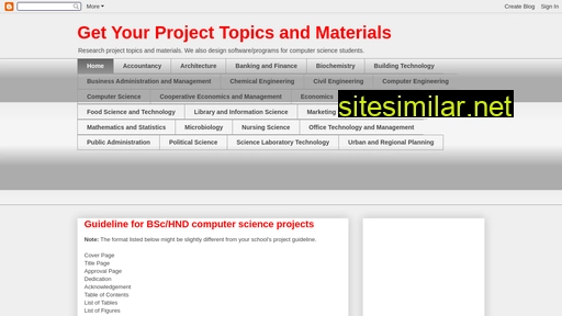 projectmaterials.blogspot.com alternative sites