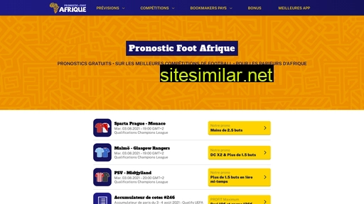 pronostic-foot-afrique.com alternative sites