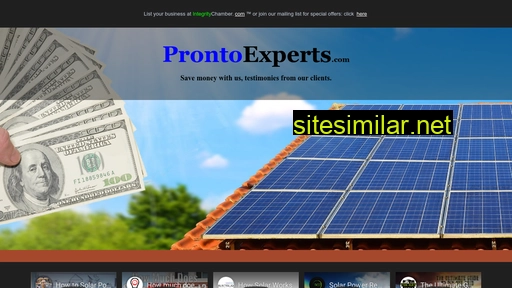 Prontoexperts similar sites