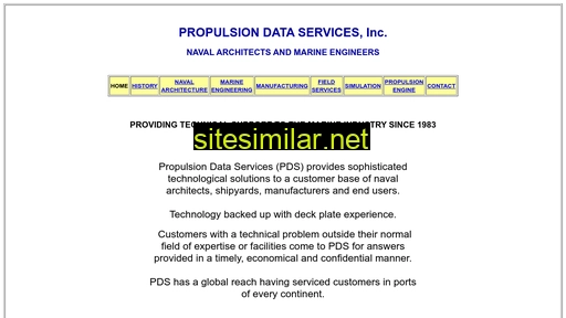 Propulsiondata similar sites