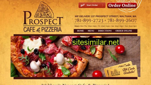 prospectcafepizza.com alternative sites