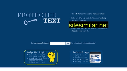 protectedtext.com alternative sites