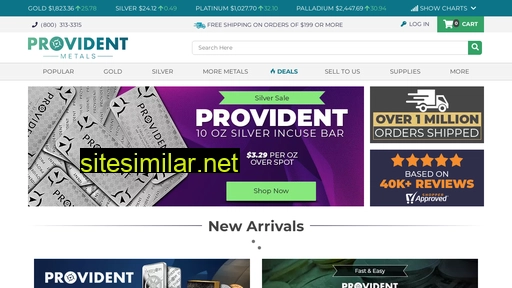 providentmetals.com alternative sites