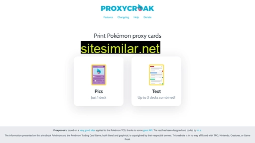 Proxycroak similar sites