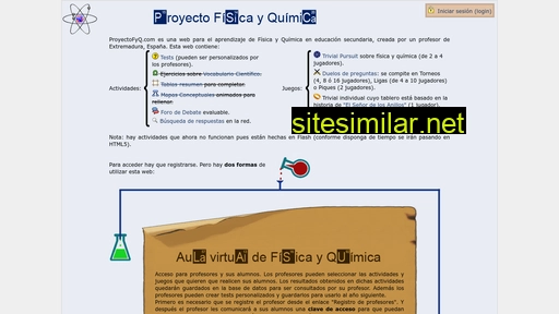 Proyectofyq similar sites