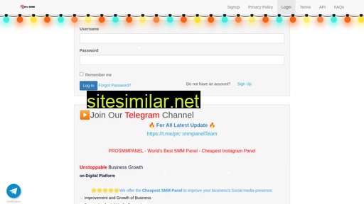 prosmmpanel.com alternative sites