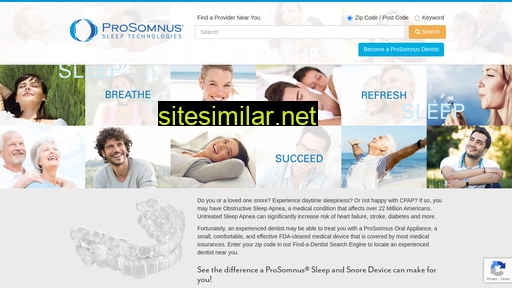 prosomnusdentists.com alternative sites