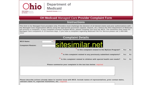 providercomplaints.ohiomh.com alternative sites
