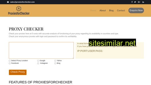 Proxiesforchecker similar sites